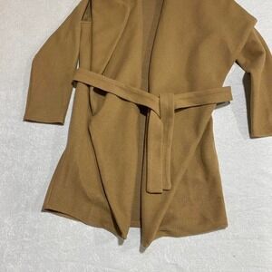 Haute Monde women Small Tan and brown belted trench coat #trenchcoat SKU123